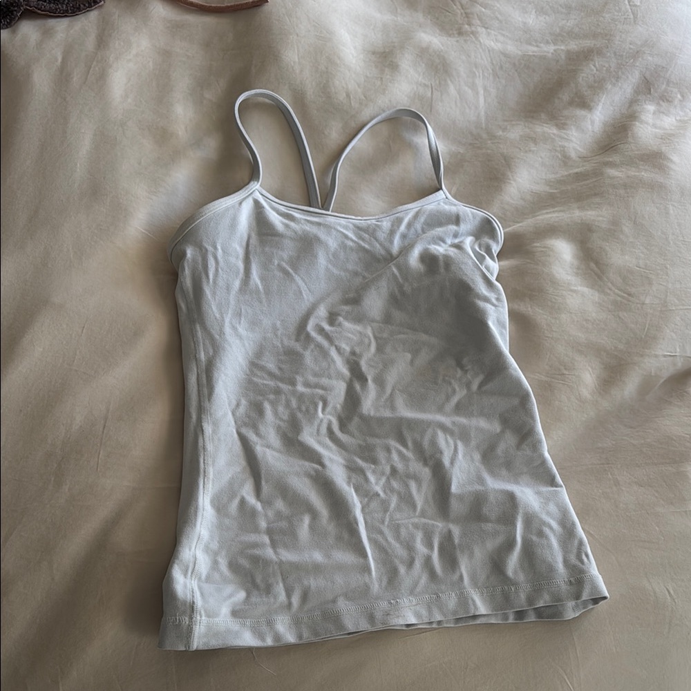 Lululemon White Workout Tank